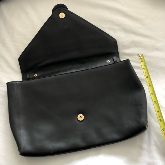 Salvatore Ferragamo Vintage Black Envelope Clutch - Picture 2 of 3